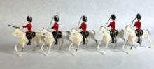 Britains "Royal Scots Greys Second Dragoons," 5-Pc Lead Figurines w/ Original Box