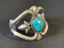 Sterling Silver and Turquoise Cuff