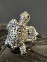 Sterling Silver Turtle Ring