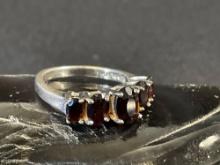 Sterling and Garnet Ring