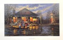 Dave Barnhouse (1997) ?Small Town Service? Signed Print