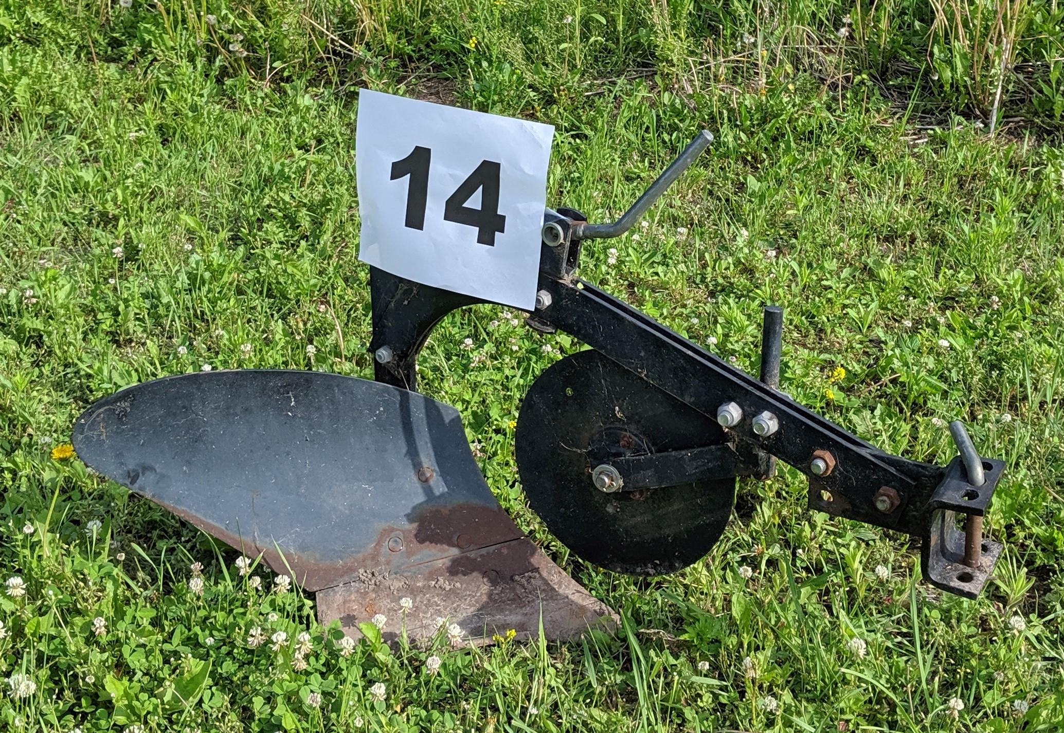 One Bottom Plow Lawn Tractor