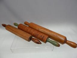 GROUP OF 3 OLD ROLLING PINS