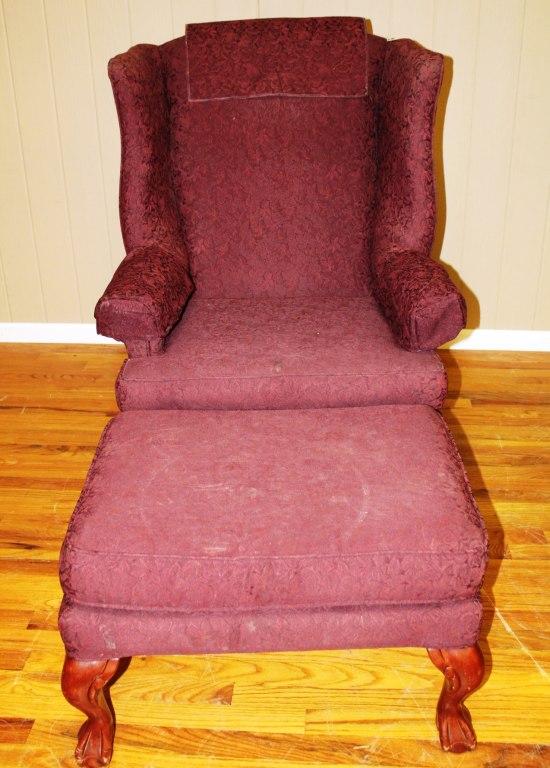 Parlor chair and Ottoman