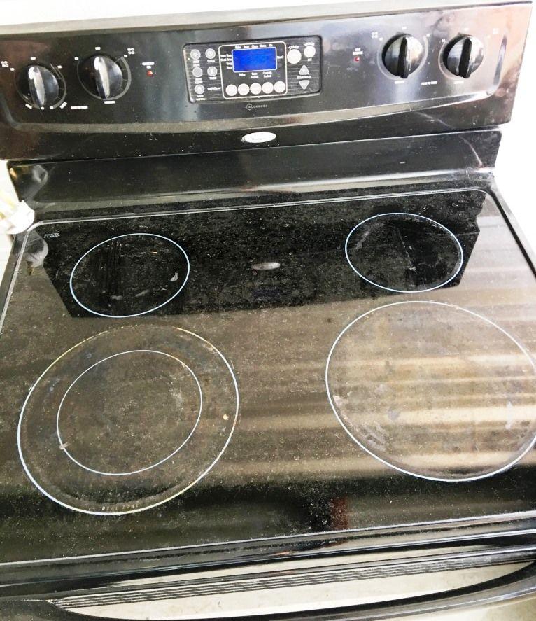 Solid surface electric range