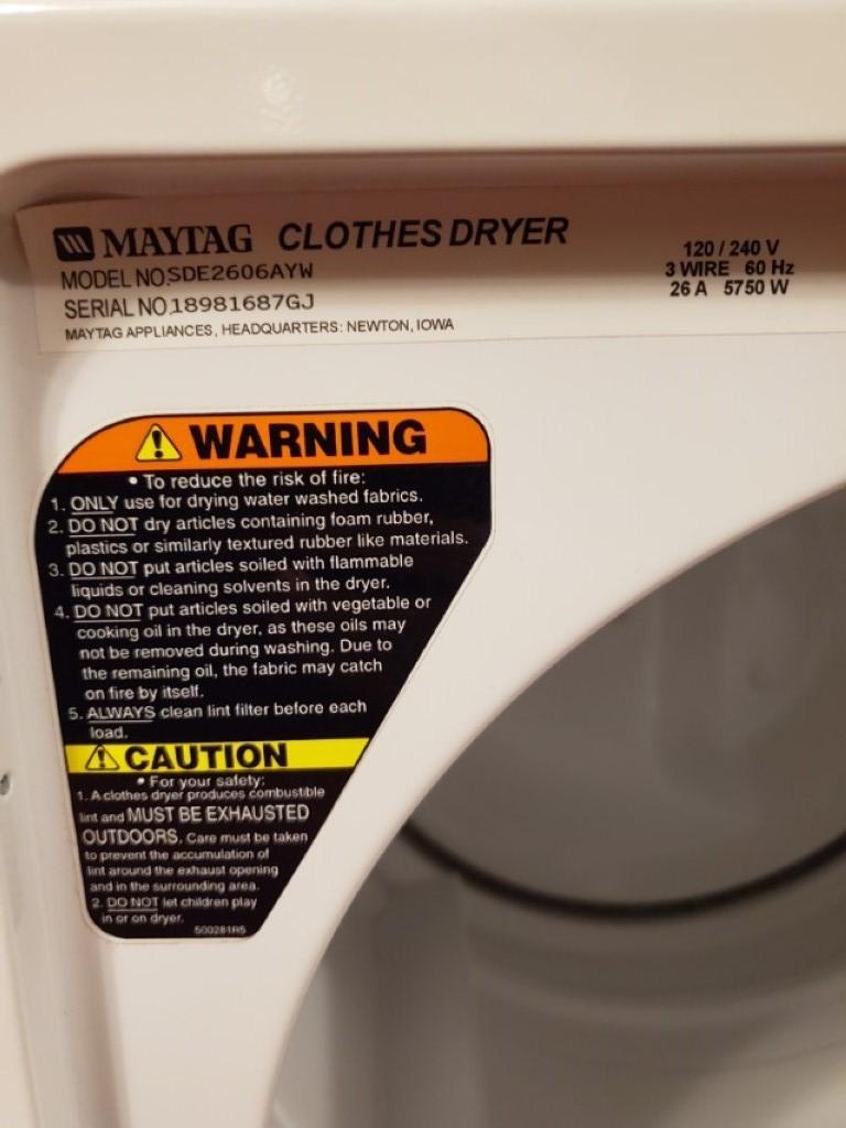 Maytag Commercial quality dryer