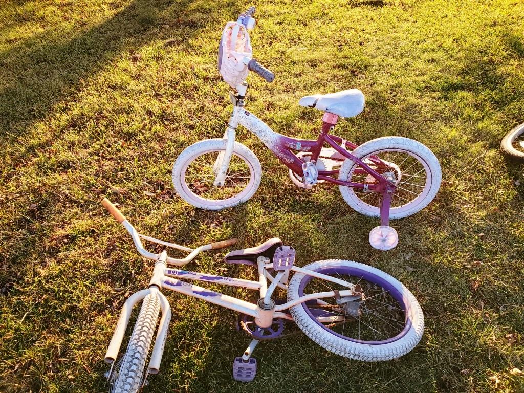 Pair of kid's bikes