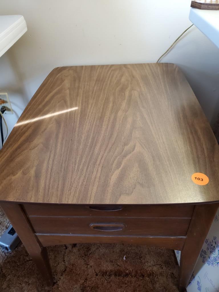 Dark Brown Wooden End table