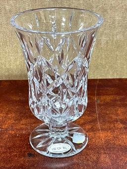 Crystal Vase and serving platter