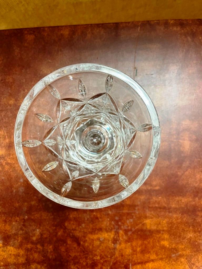 Crystal Vase and serving platter