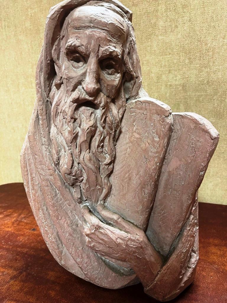 Moses with Tablets statue