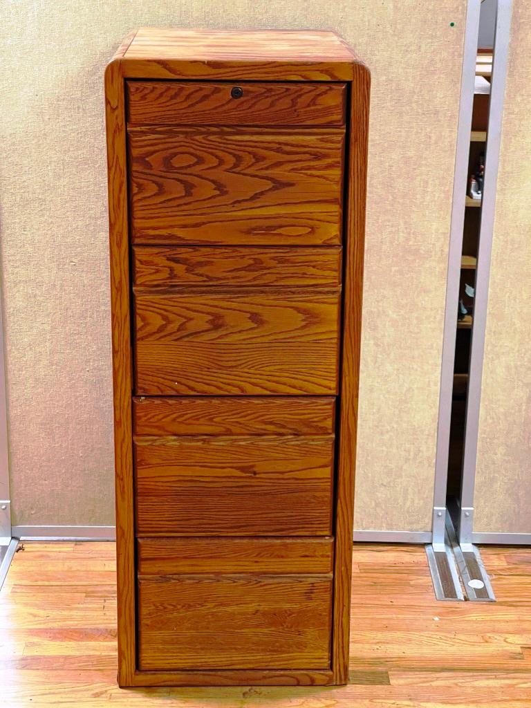 Legal Sized Wooden Filing Cabinet