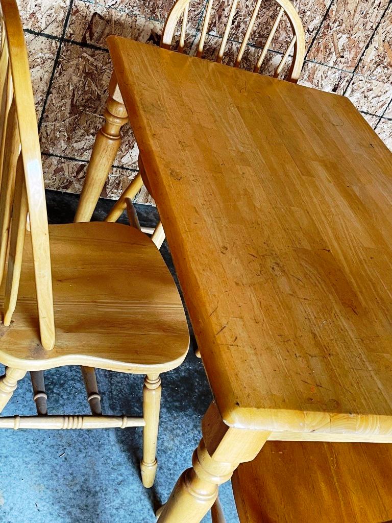 Small table and four chairs