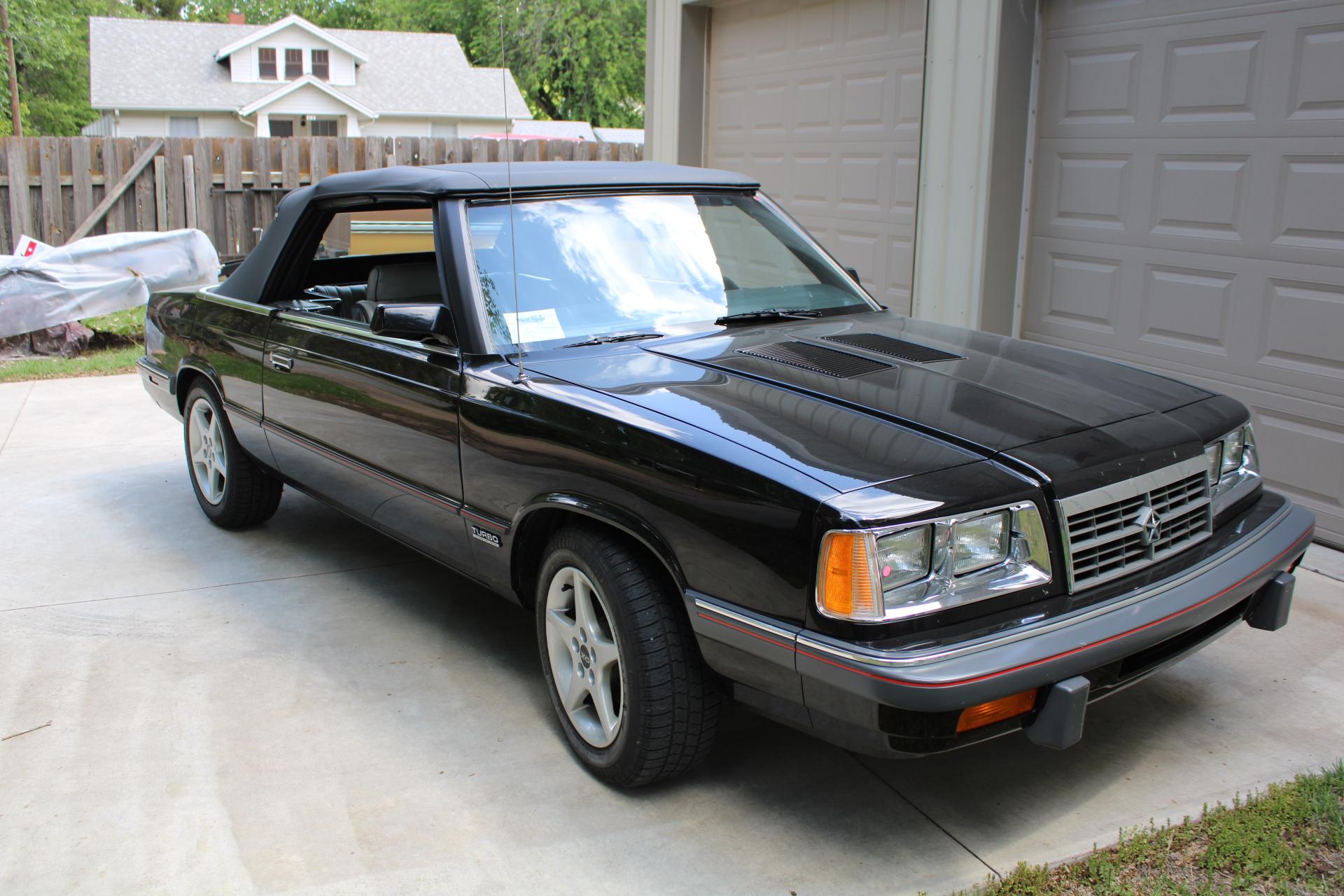 1986 Dodge 600 ES Turbo Convertible