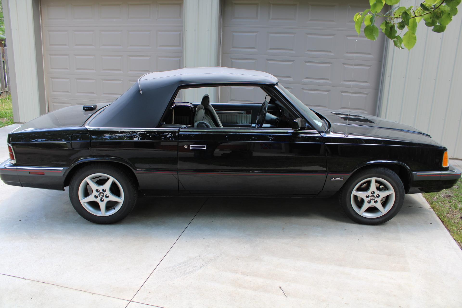 1986 Dodge 600 ES Turbo Convertible