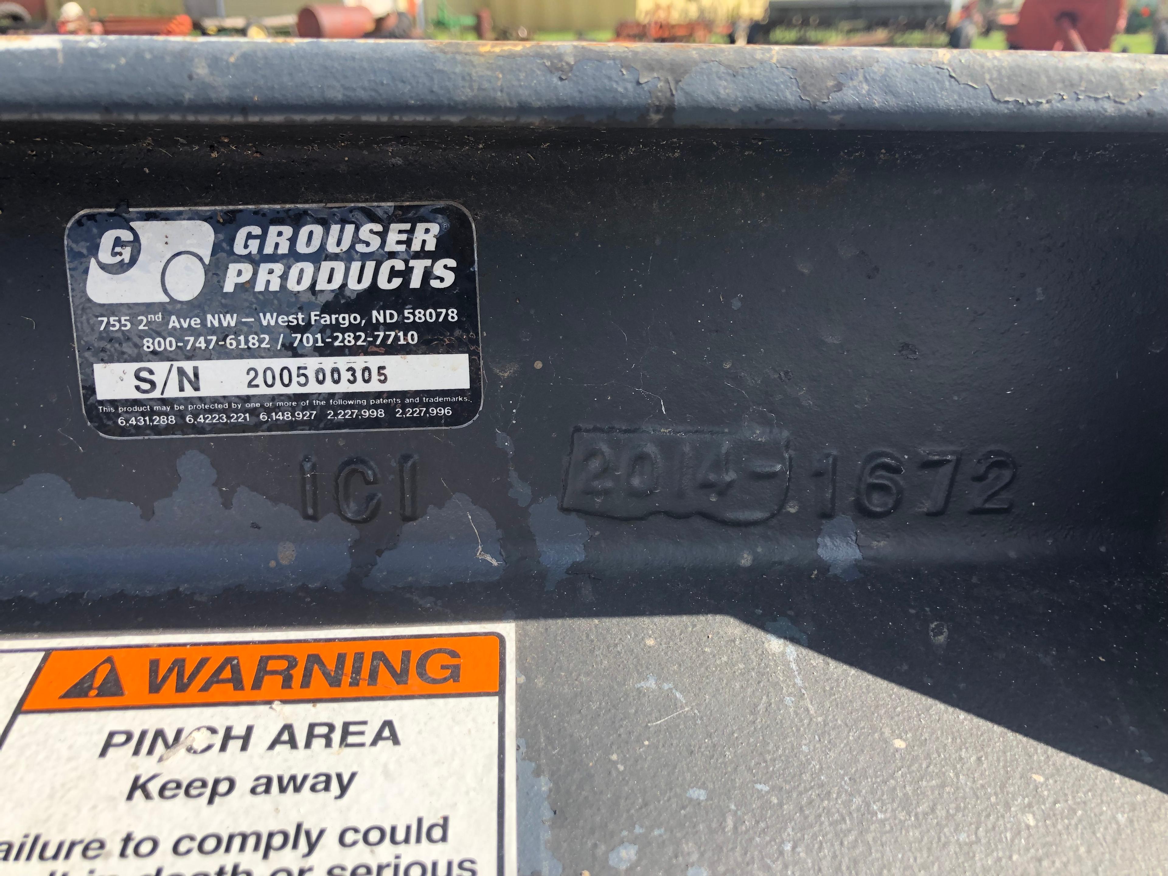 Grouser 1300 7' Dozer Blade For Skid Steer