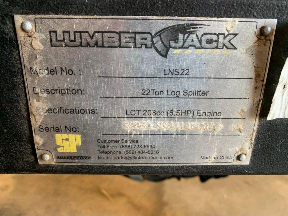 Lumber Jack 22 Ton Wood Splitter