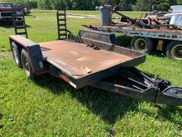 Tandem Axle Skid Steer Trailer With Ramps