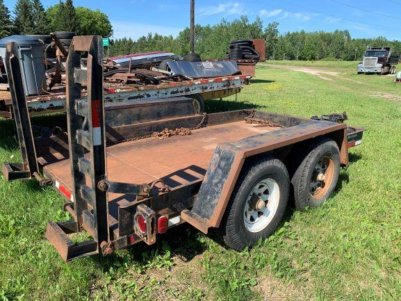 Tandem Axle Skid Steer Trailer With Ramps