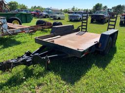Tandem Axle Skid Steer Trailer With Ramps