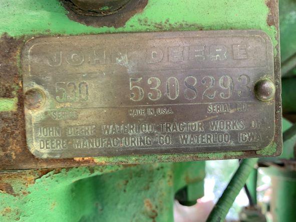 1960 John Deere 530