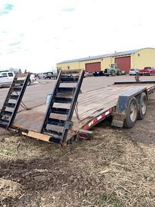 Midsota 6'8"x20' skid steer trailer