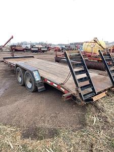 Midsota 6'8"x20' skid steer trailer