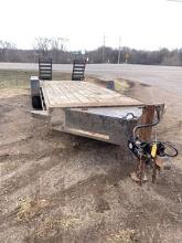 Midsota 6'8"x20' skid steer trailer