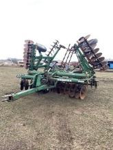 oliver 271 21' Cushion Gang disc with wings and harrow