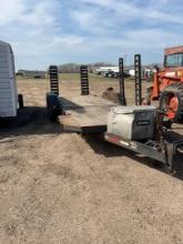 2005 Felling 6.5x20 pintle hitch skidsteer trailer