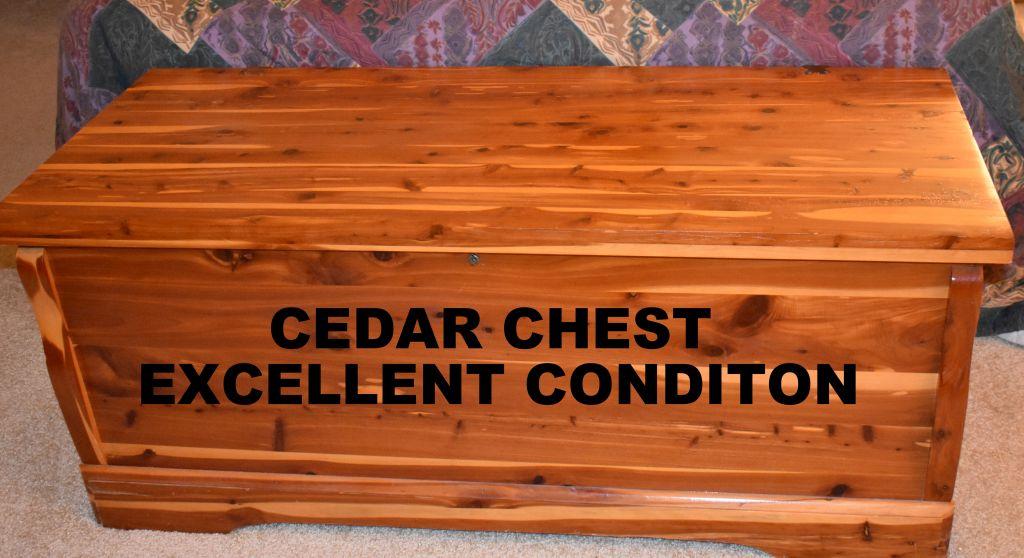 CEDAR CHEST PLUS 2 CUSTOM MADE COVERS. New Cedar Chests are $300-$500. Buy This One Instead!!!