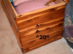 CEDAR CHEST PLUS 2 CUSTOM MADE COVERS. New Cedar Chests are $300-$500. Buy This One Instead!!!