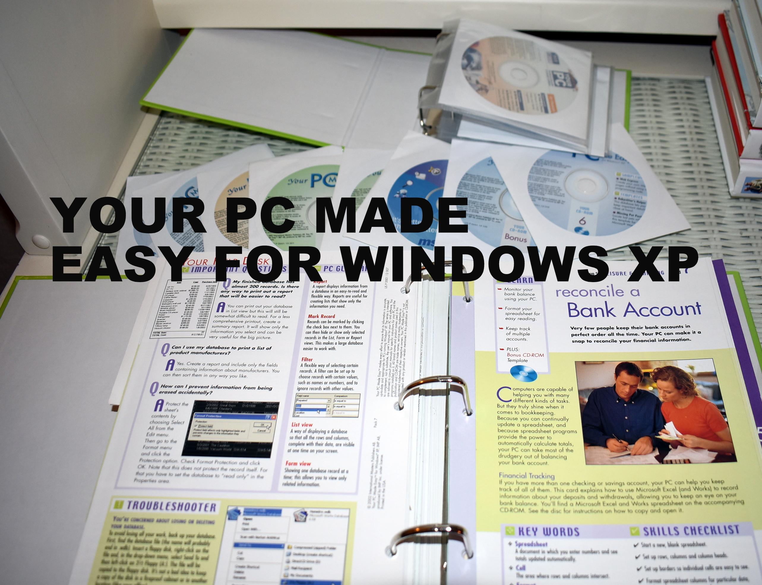 YOUR PC MADE EASY ~ COMPLETE INSTRUCTIONAL COURSE WITH CLEARLY WRITTEN MANUALS & MULTIPLE CDs