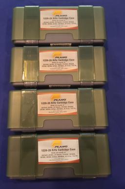 PLANO RIFLE CARTRIDGE CASES NEW QTY 4