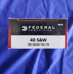 FEDERAL .40 S&W 180GR FMJ FN… 50 RDS