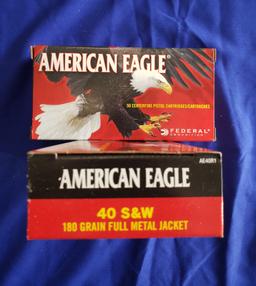 AMERICAN EAGLE .40 S&W 180GR FMJ… 100 RDS