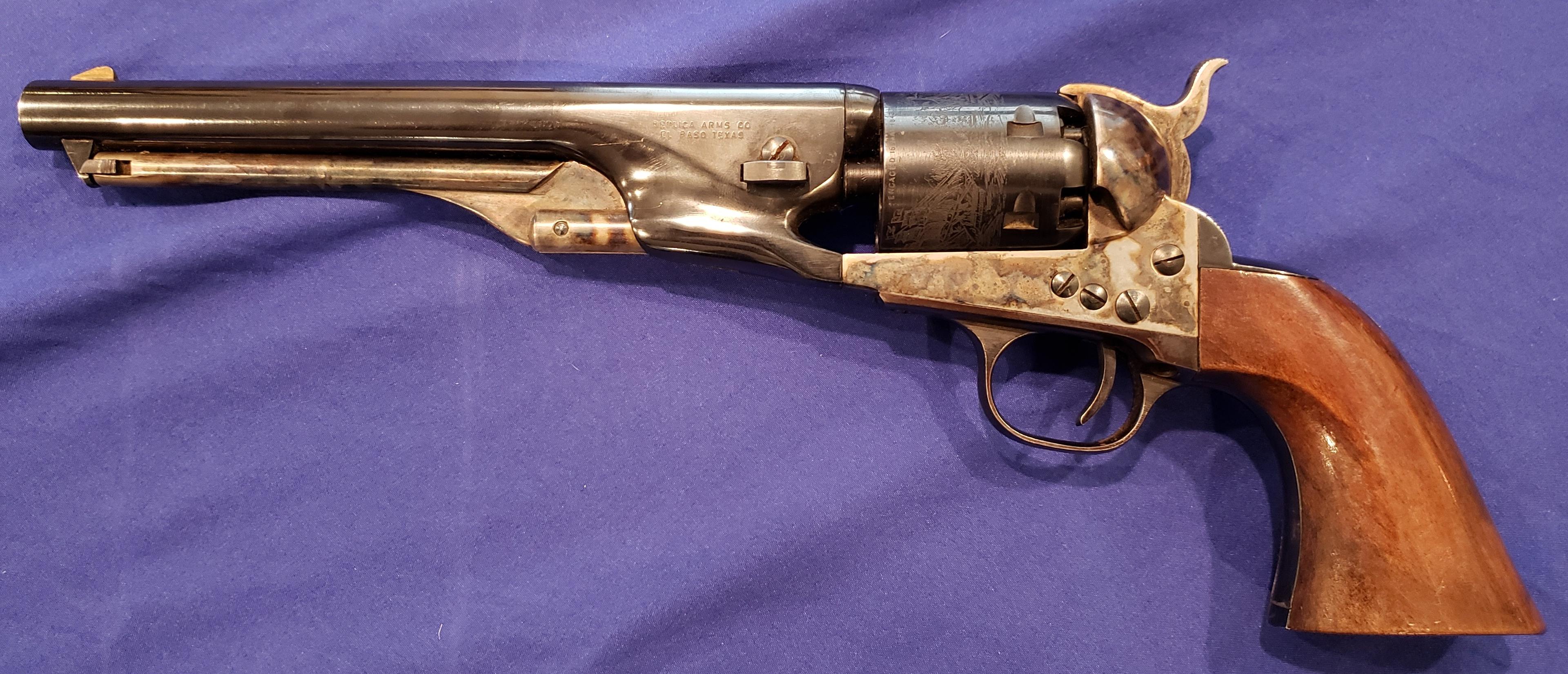 REPLICA ARMS BLACKPOWDER 1863 GETTYSBURG 1963 REVOLVER .38 CAL