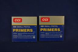 CCI Small Pistol Primers (2 boxes)