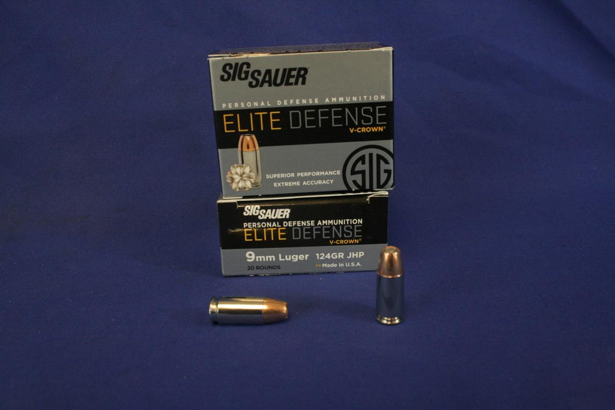 Sig Sauer Elite Defense 9mm Luger Ammo (2 boxes)