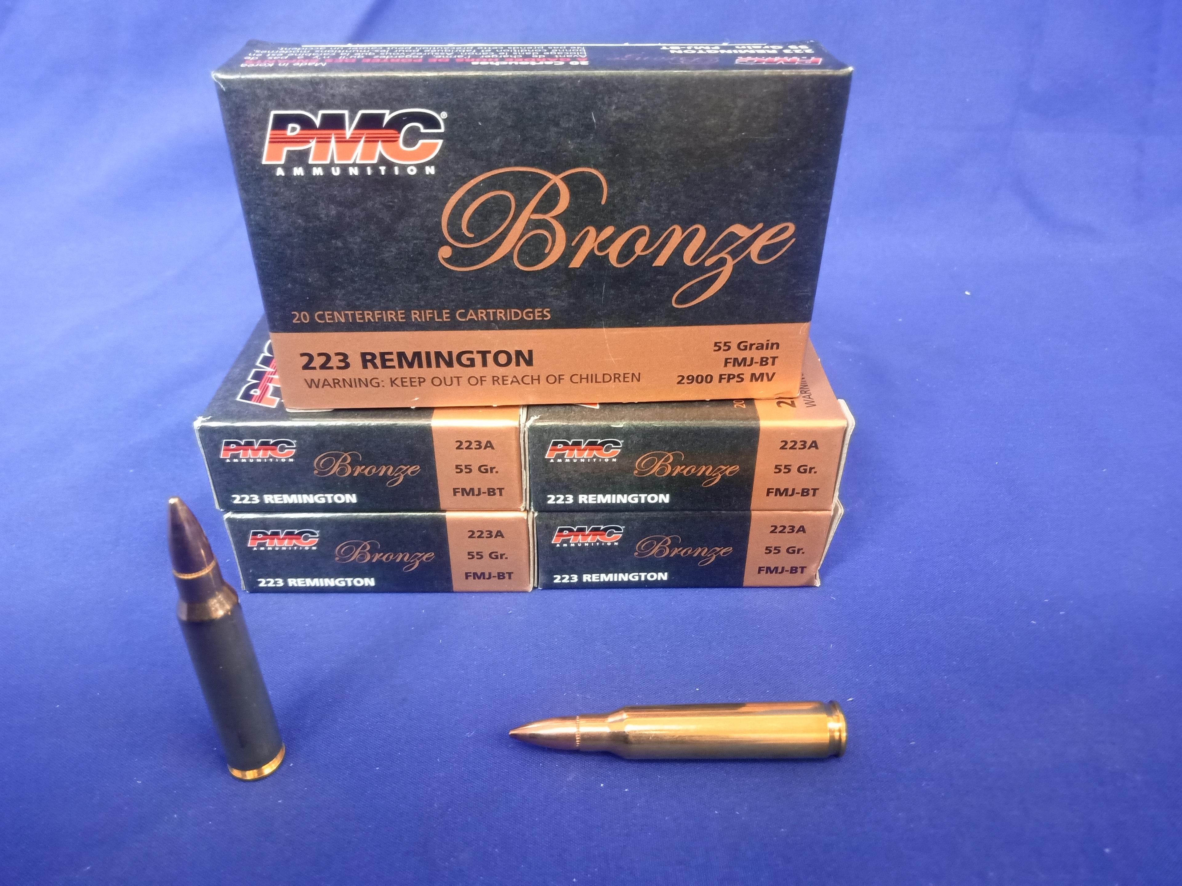 PMC Bronze 223 Rem Ammo (5 Boxes)