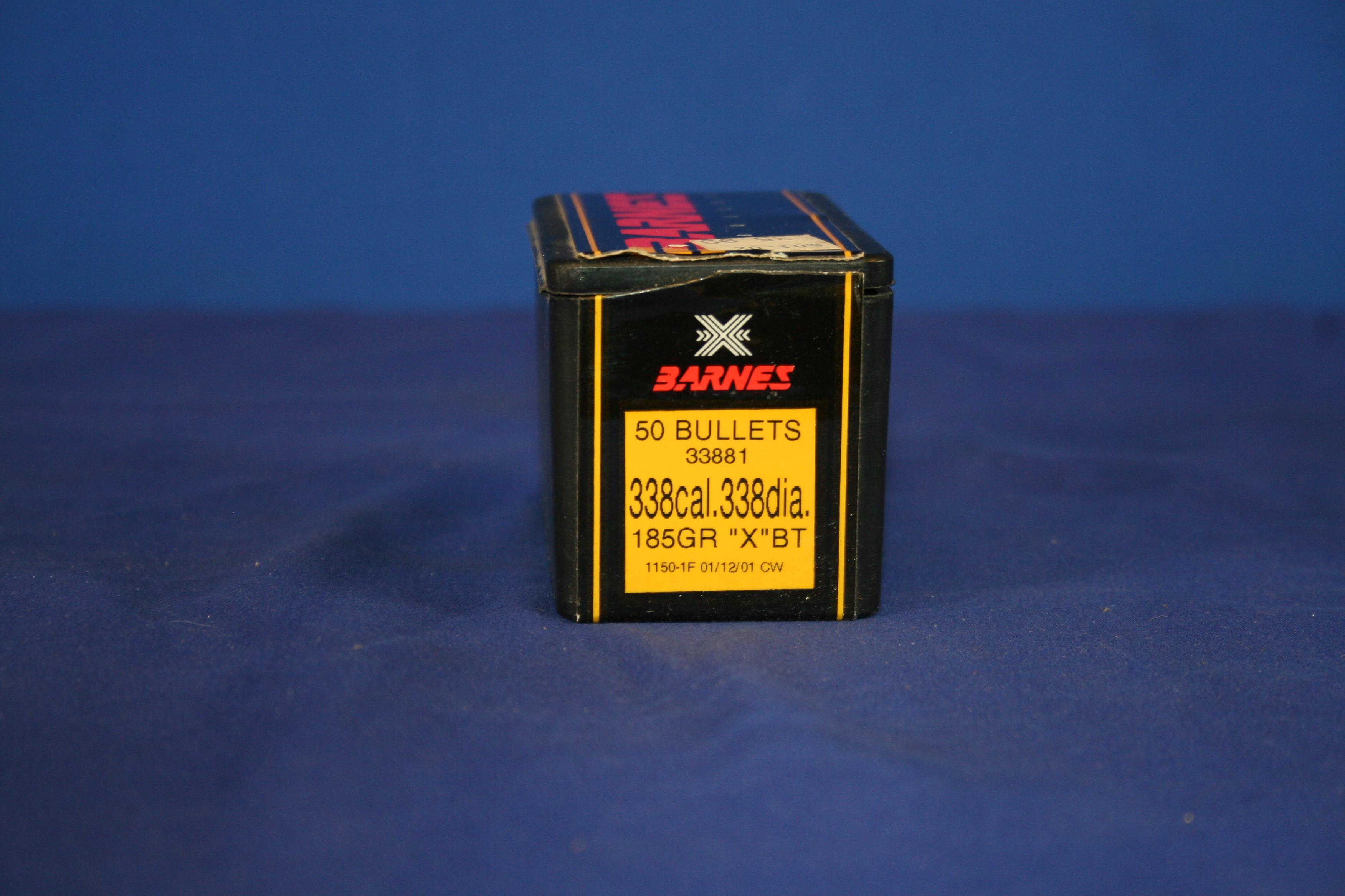 Barnes 338 Cal 185 Grain BT bullets Approx 50 Bullets