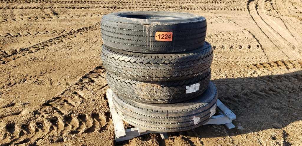 (4) Mix Of Semi Tires