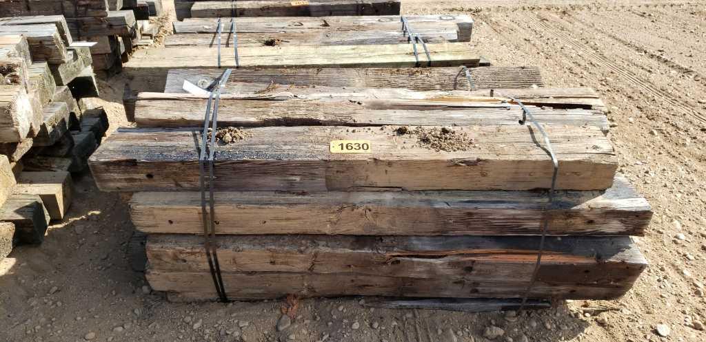 Approximately 50 6x8 Treated Timbers