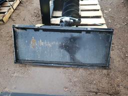 Unused Skid Steer Blank Plate Adapter