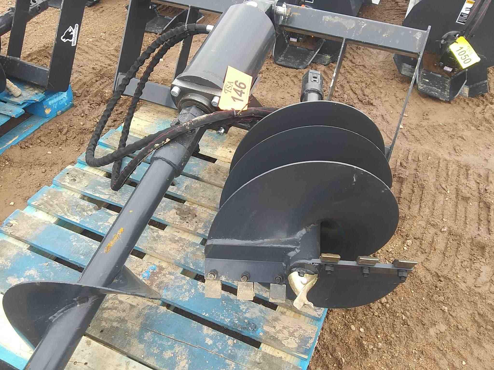 Unused 72" Wolverine Hydraulic Auger