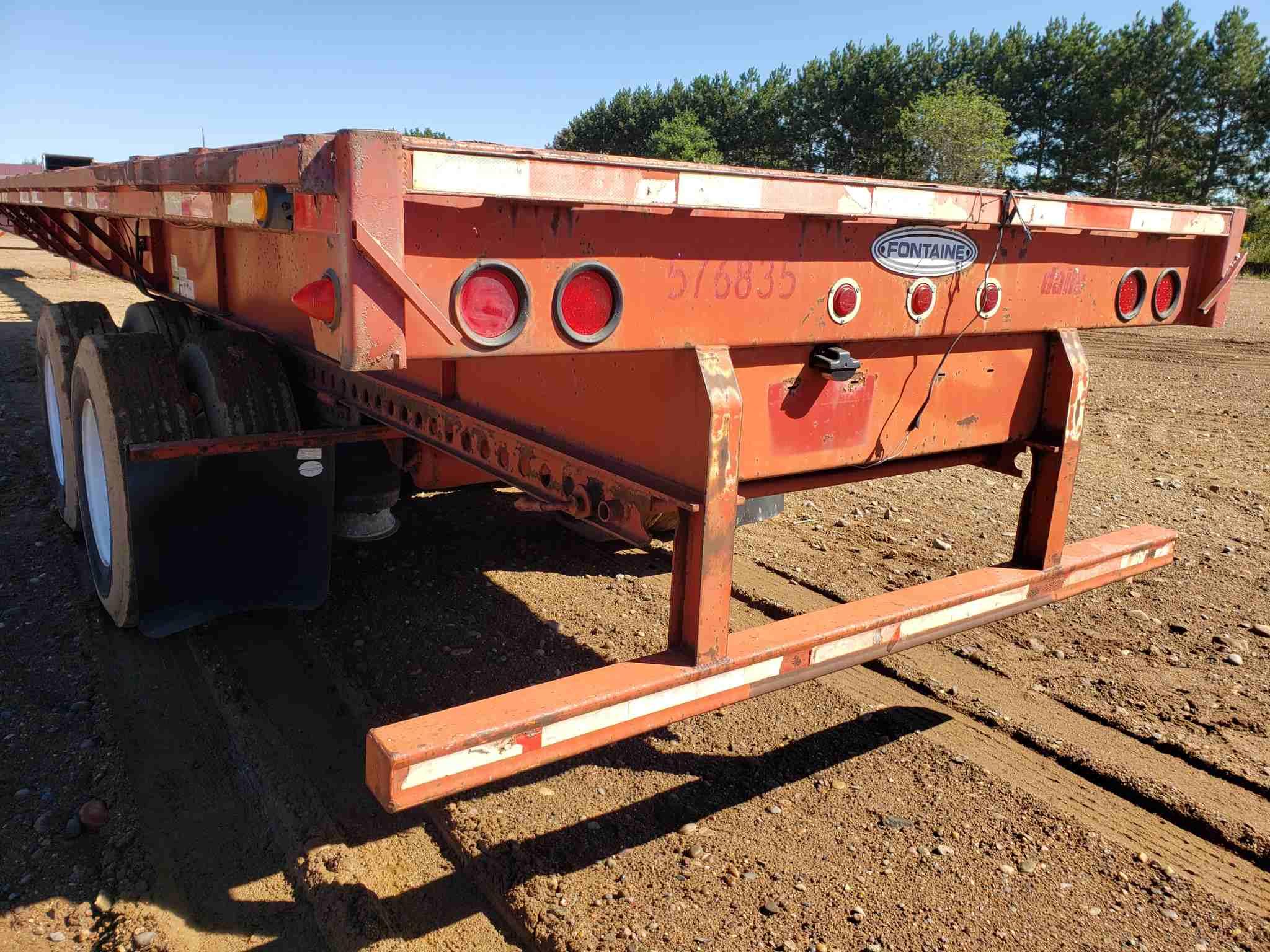 2001 Fontaine Etp-4-4875 Slawk Extendable Flatbed