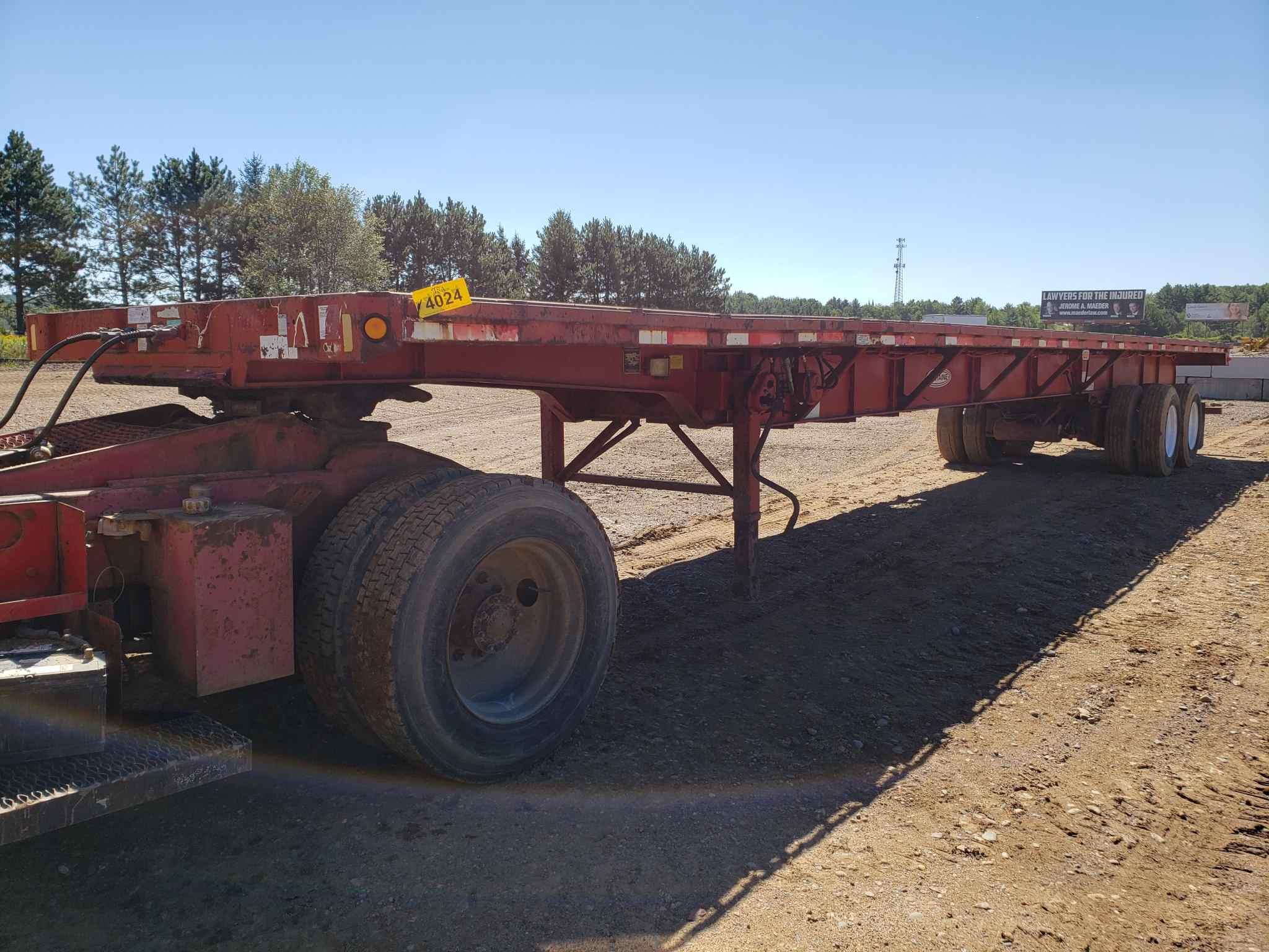 2001 Fontaine Etp-4-4875 Slawk Extendable Flatbed