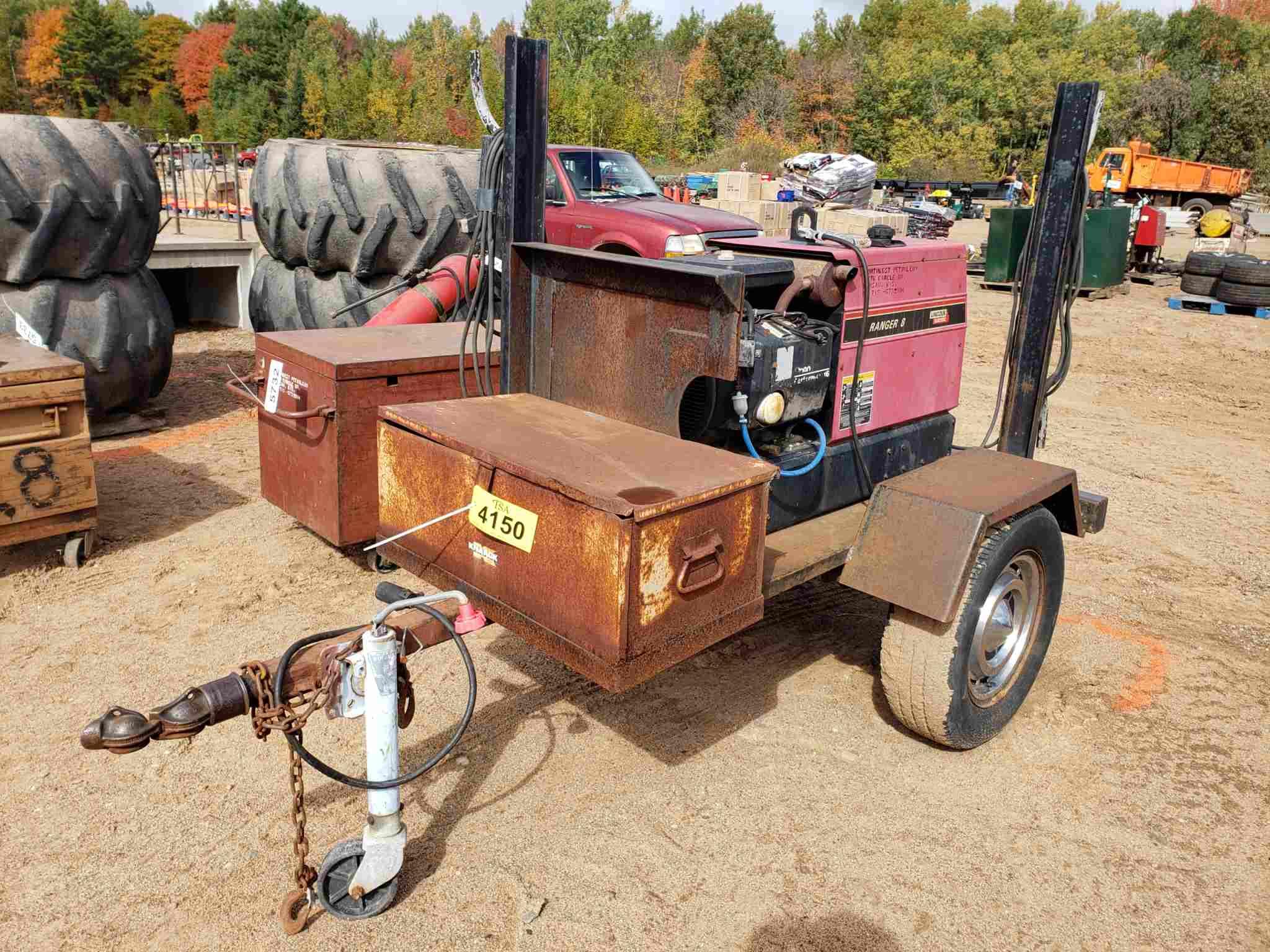 Lincoln Ranger 8 Welder Trailer Setup