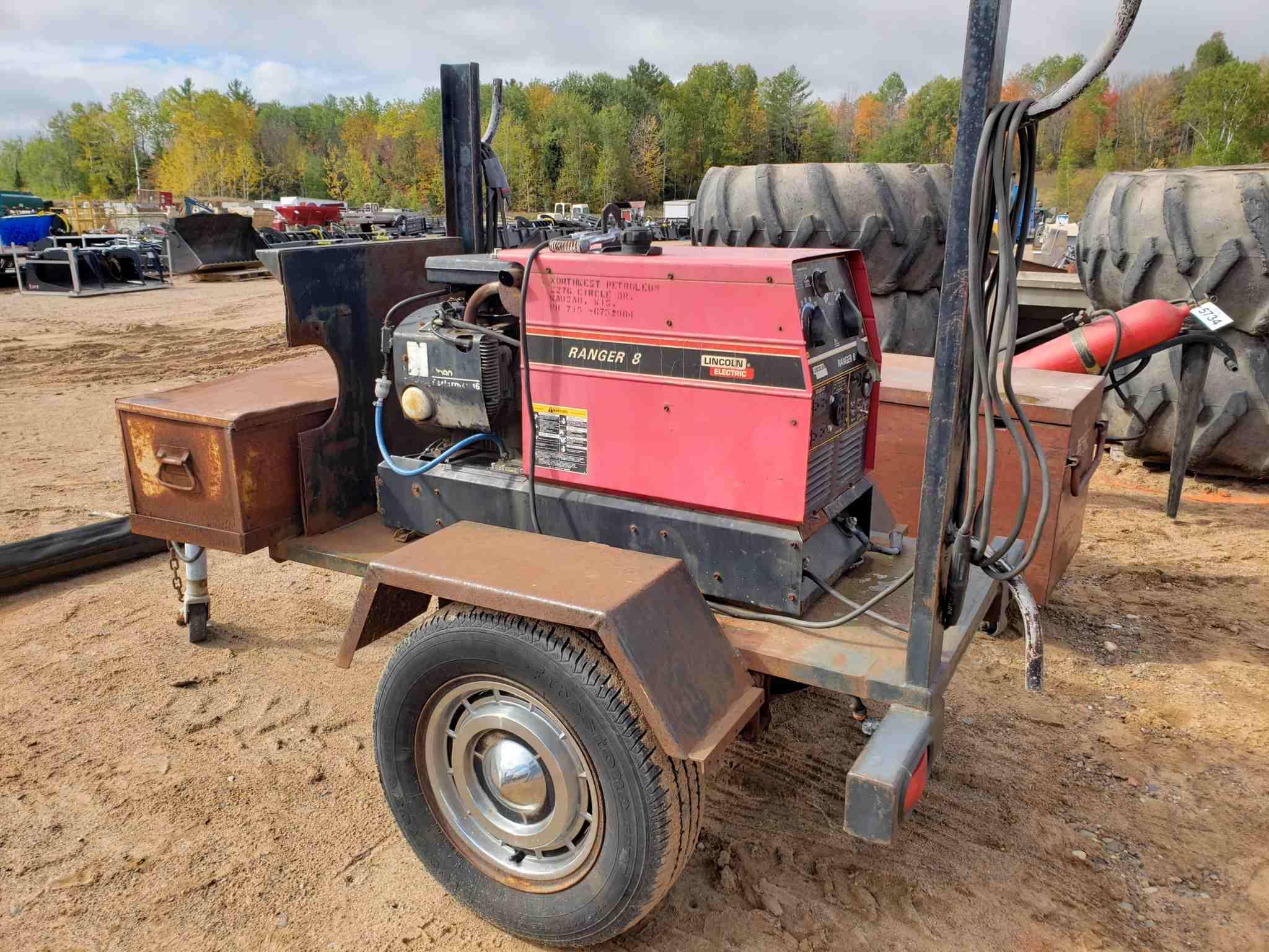 Lincoln Ranger 8 Welder Trailer Setup