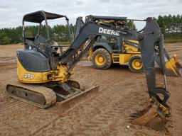 2014 Deere 27d Mini Excavator